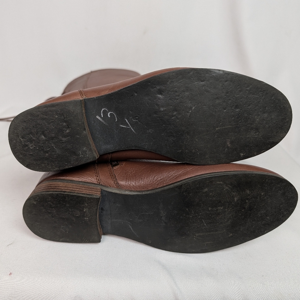 J. Jill Tall Lace Up Distressed Leather Boots - Picture 10 of 12